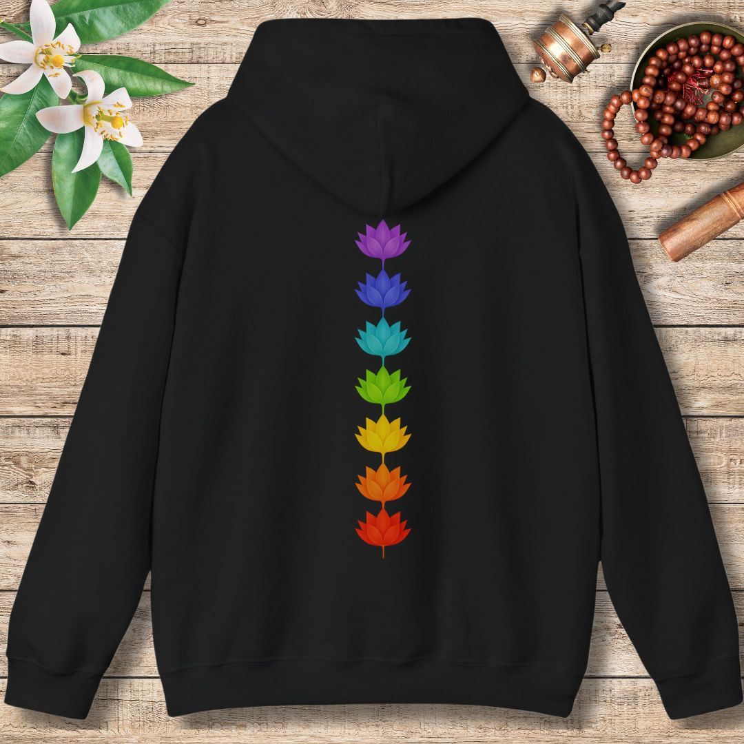 Chakra Flowers (Back Only) Hoodie
