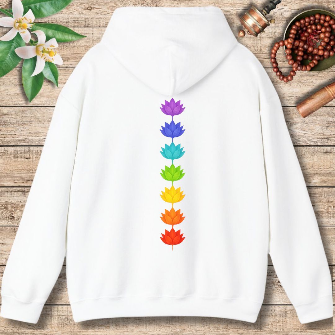 Chakra Flowers (Back Only) Hoodie
