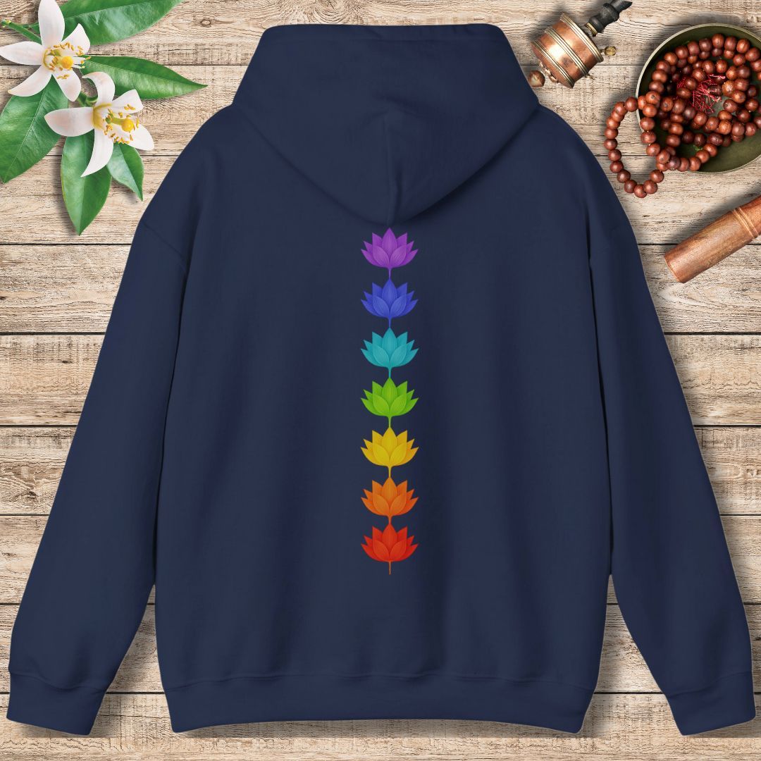 Chakra Flowers (Back Only) Hoodie