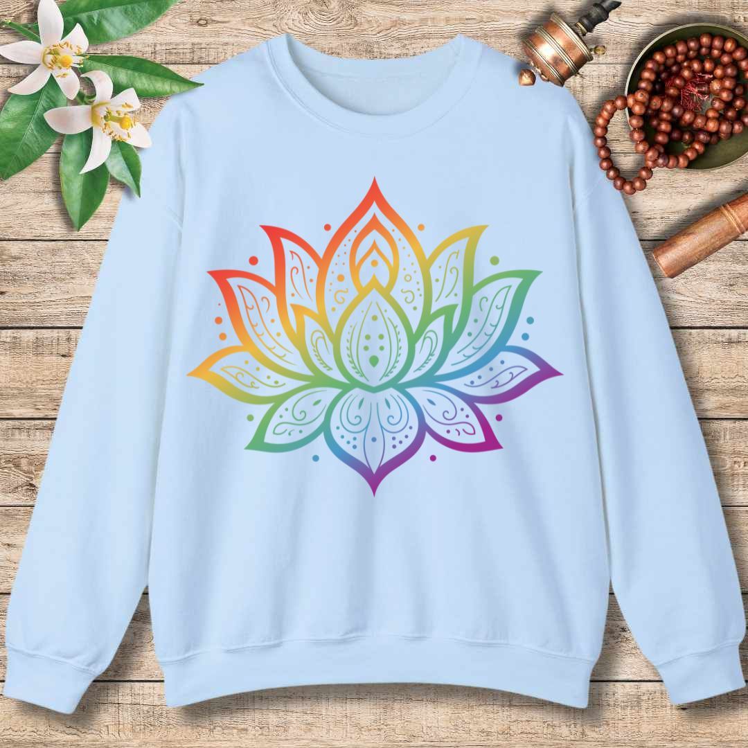 Chakra Lotus Sweatshirt – Energy Alignment & Mindful Harmony