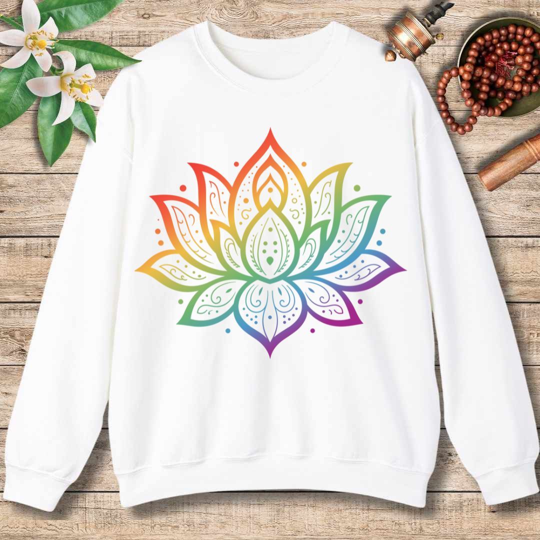 Chakra Lotus Sweatshirt – Energy Alignment & Mindful Harmony