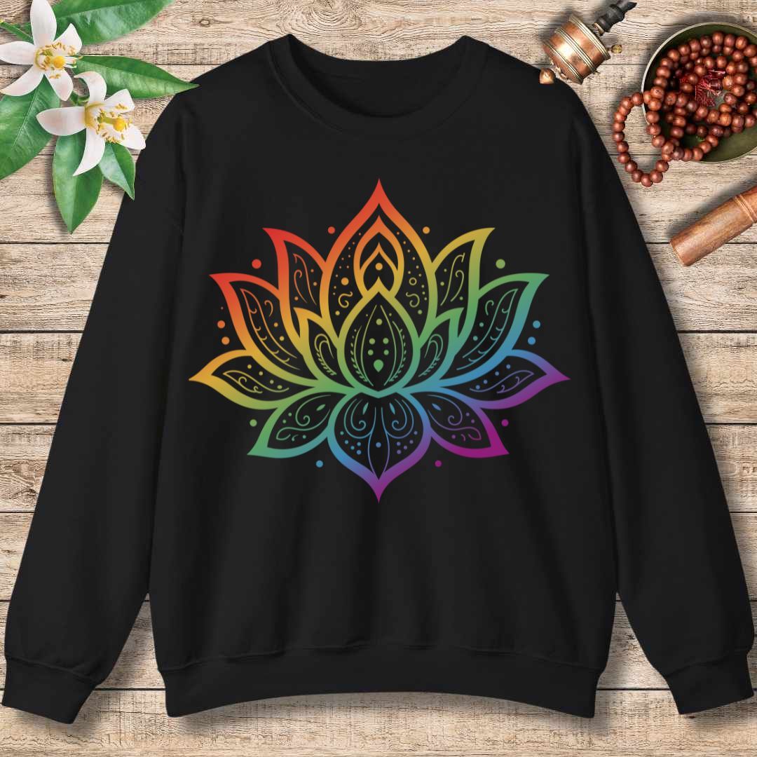 Chakra Lotus Sweatshirt – Energy Alignment & Mindful Harmony