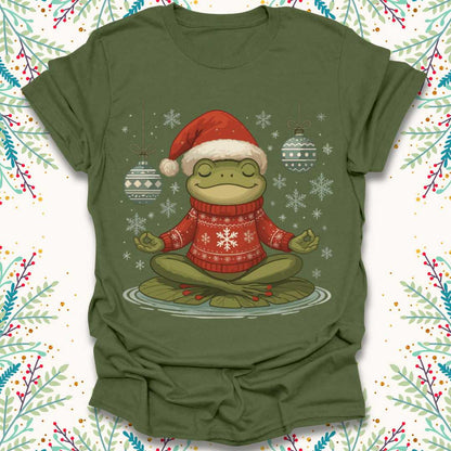 Christmas Meditation Frog T-Shirt