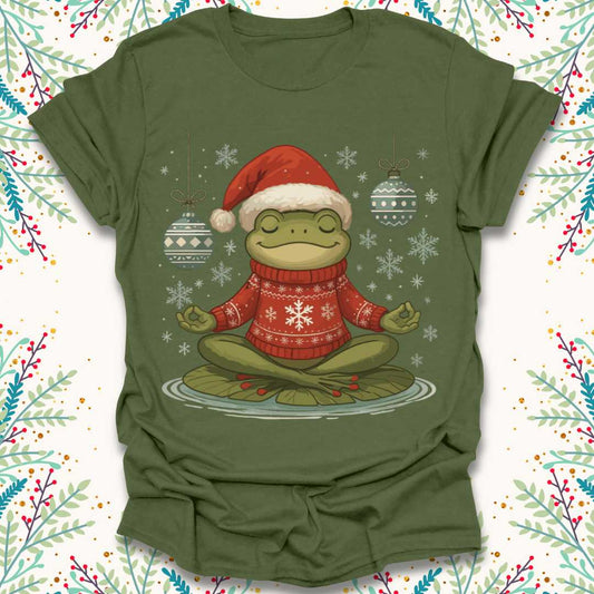 Christmas Meditation Frog T-Shirt