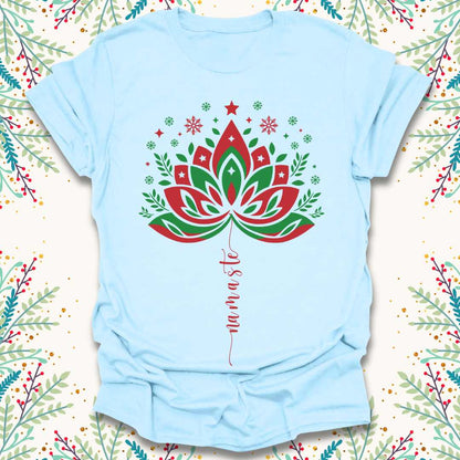 Christmas Namaste Lotus T-Shirt