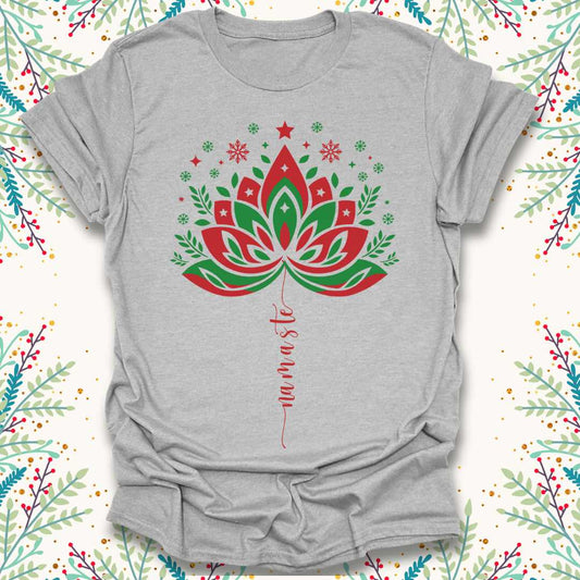 Christmas Namaste Lotus T-Shirt