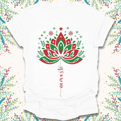 Christmas Namaste Lotus T-Shirt