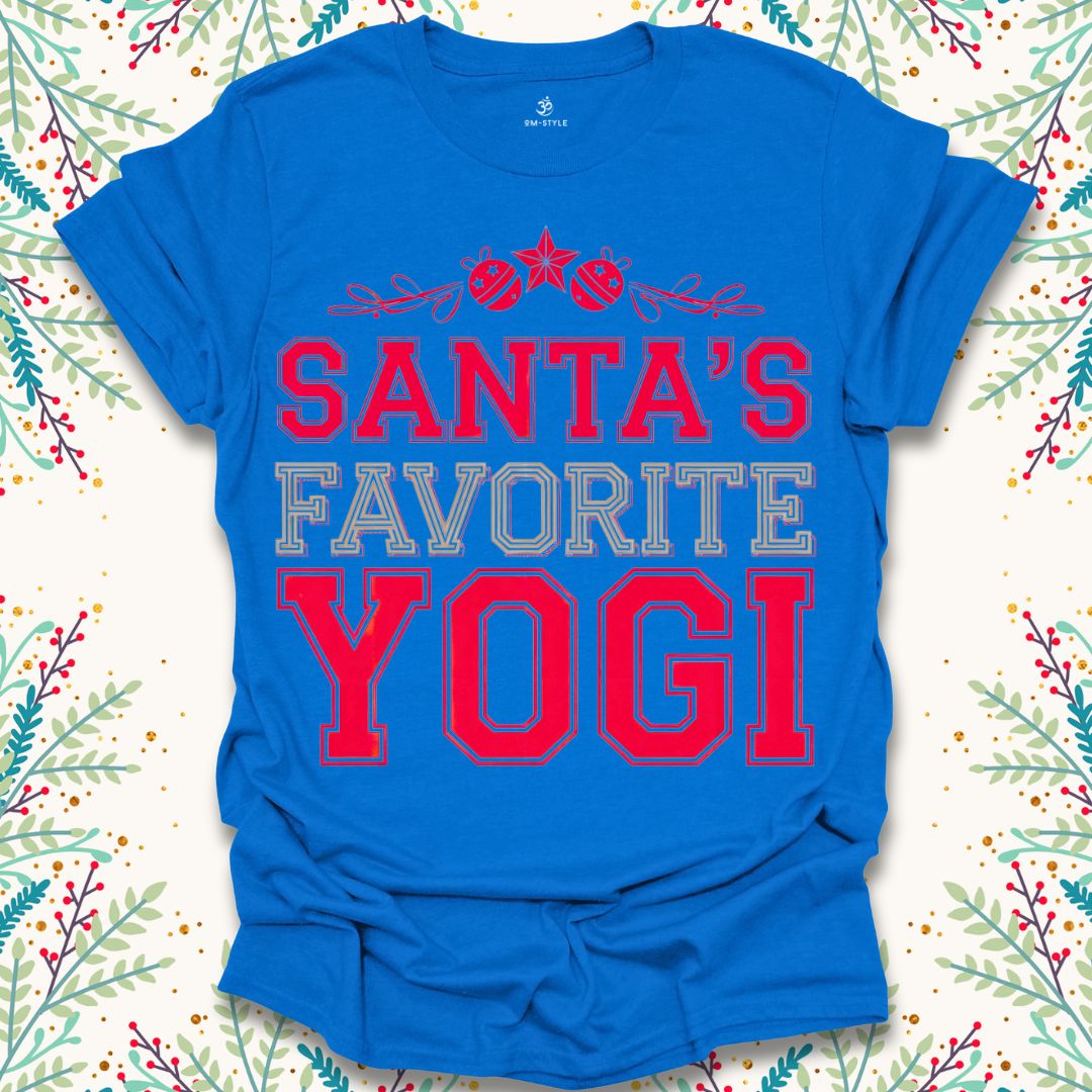 College Santa's Favorite Yogi T-Shirt