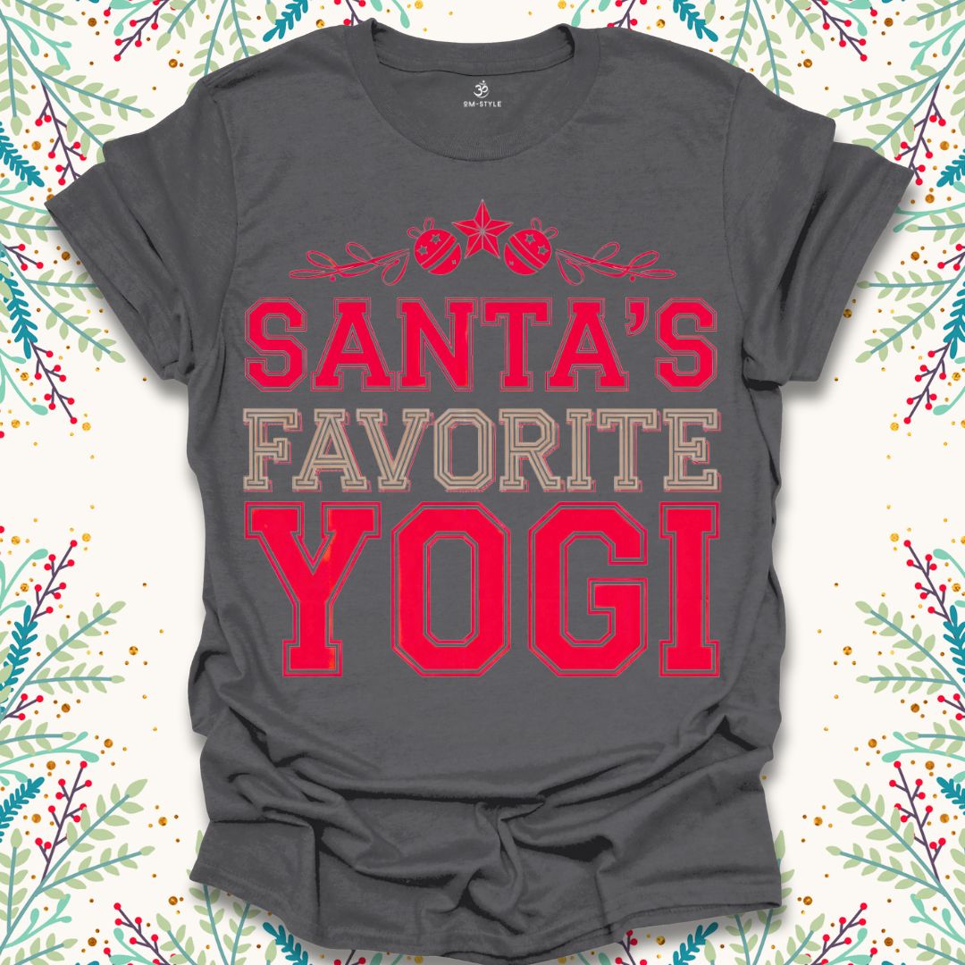 College Santa's Favorite Yogi T-Shirt