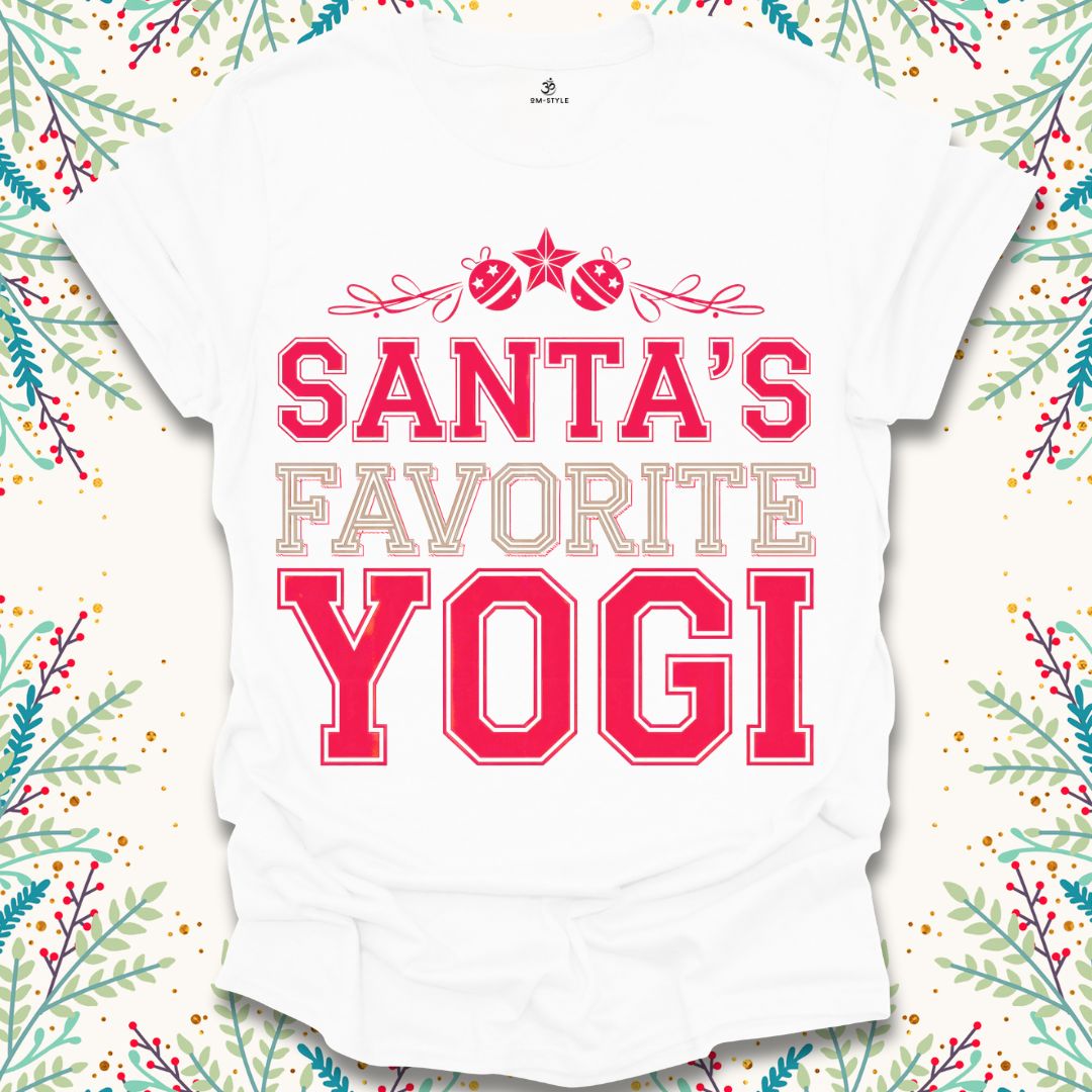 College Santa's Favorite Yogi T-Shirt