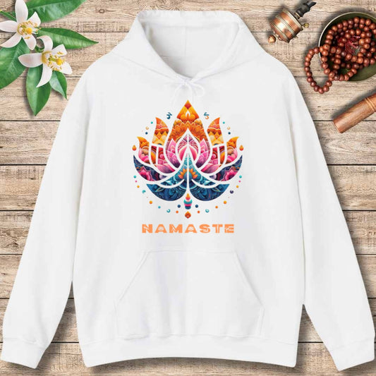 Namaste Lotus (Front Only) Hoodie