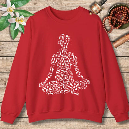 Yoga Pose Silhouette Sweatshirt