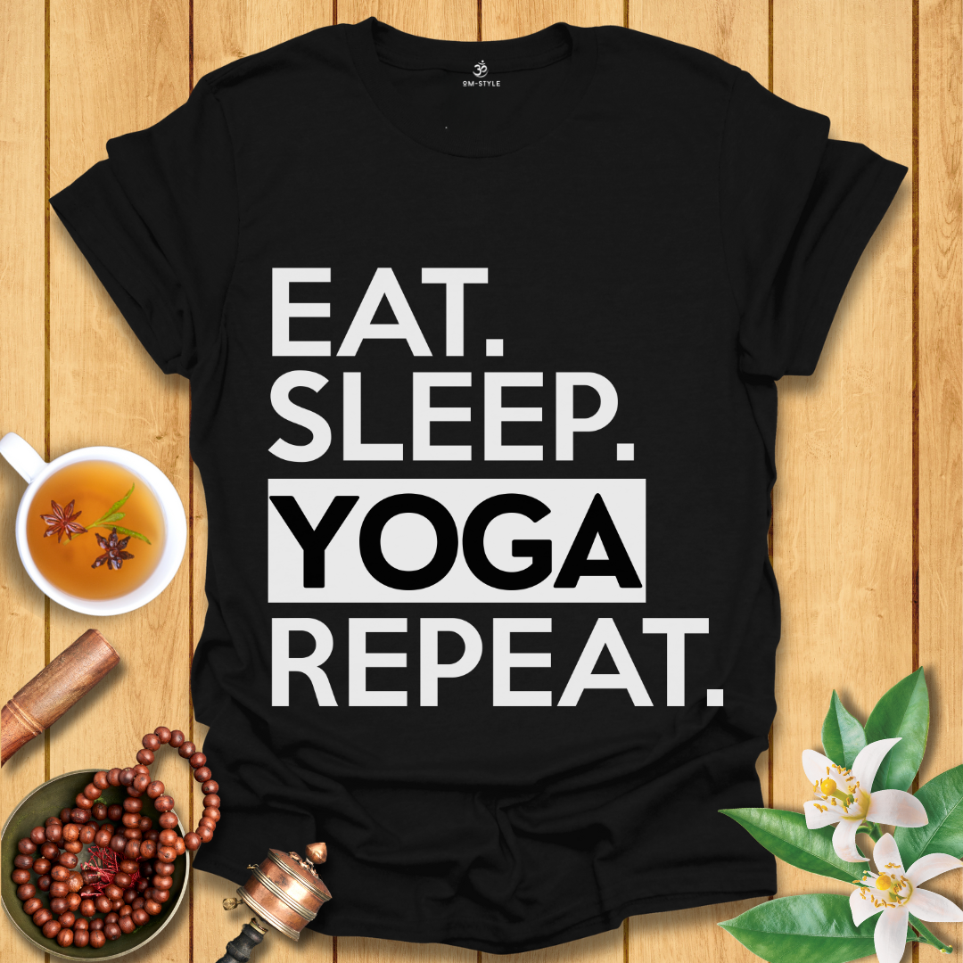 Eat Sleep Yoga Repeat T-Shirt