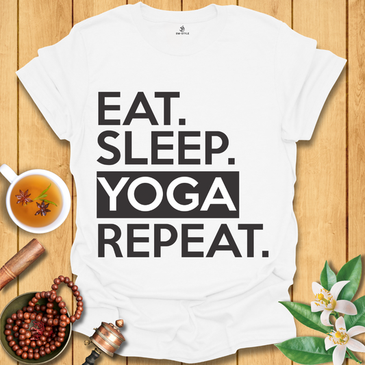 Eat Sleep Yoga Repeat T-Shirt