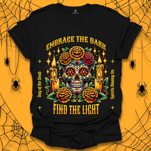 Floral Skull Halloween T-Shirt