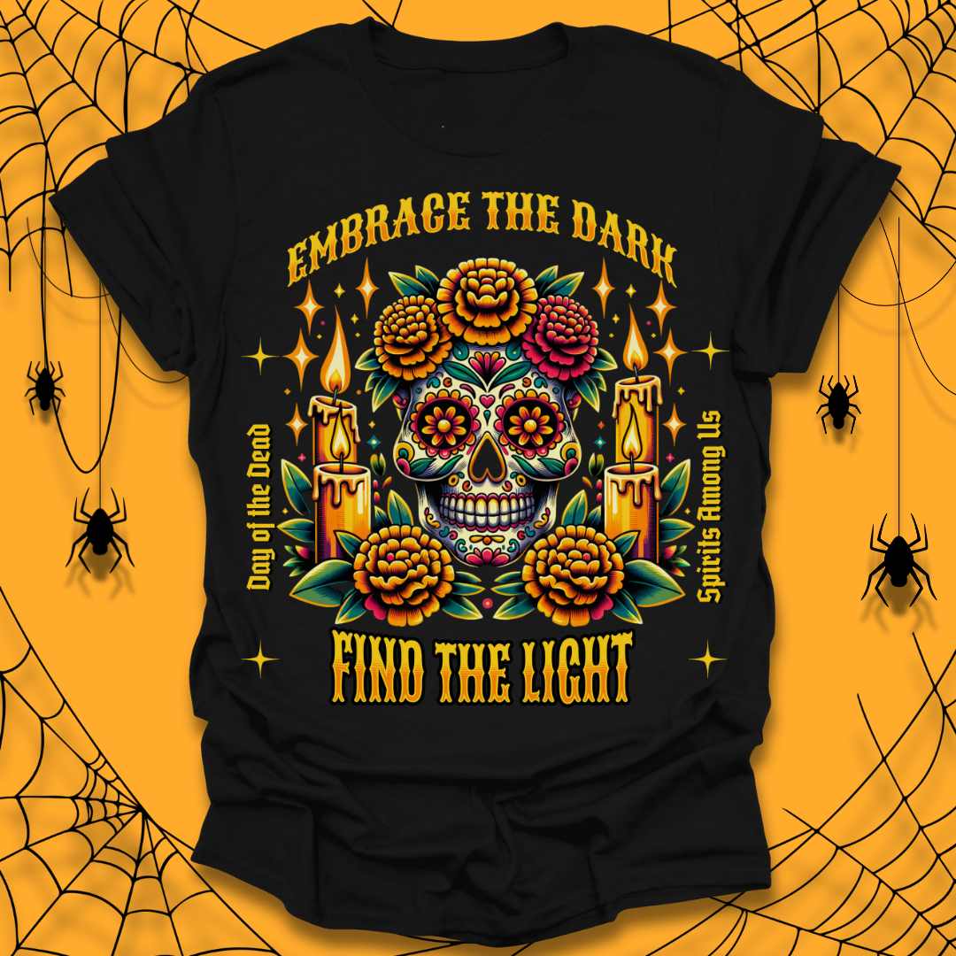Floral Skull Halloween T-Shirt