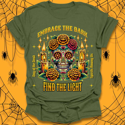 Floral Skull Halloween T-Shirt
