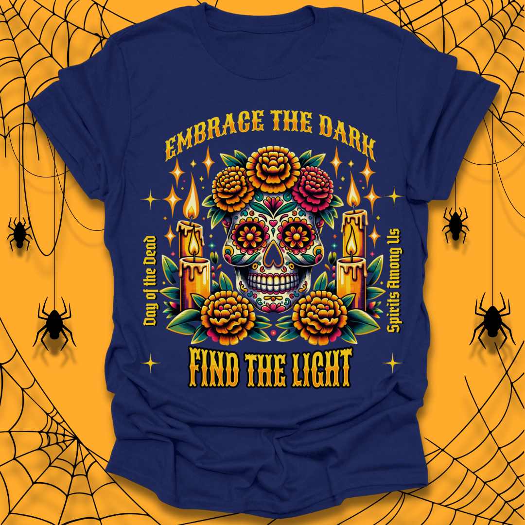 Floral Skull Halloween T-Shirt