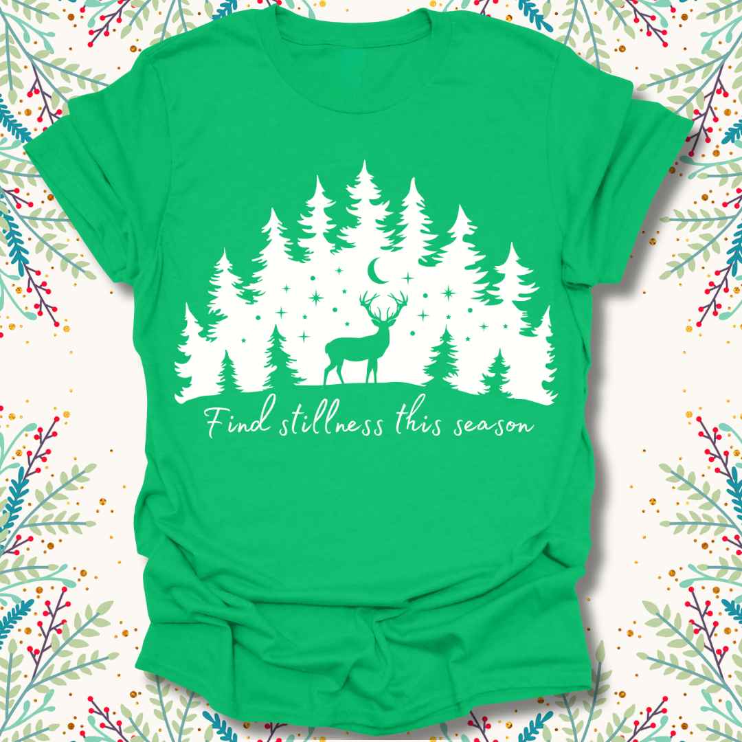 Find Stillness Christmas T-Shirt
