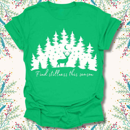Find Stillness Christmas T-Shirt