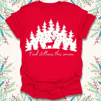 Find Stillness Christmas T-Shirt