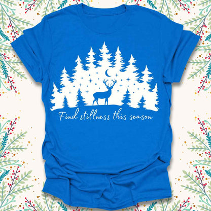 Find Stillness Christmas T-Shirt