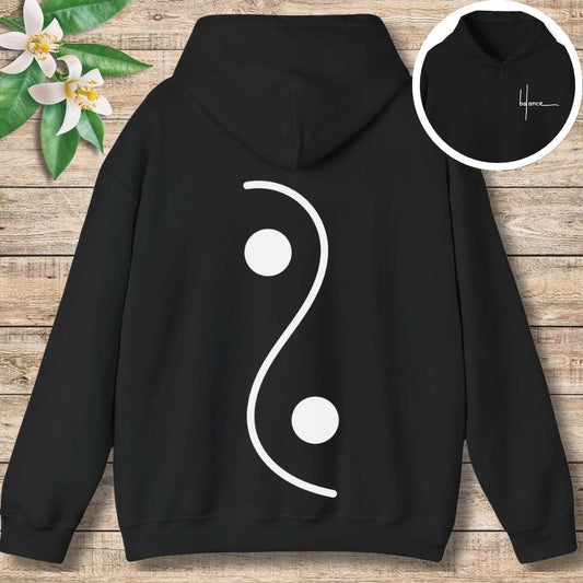 Yin Yang Balance Hoodie (Front and Back)