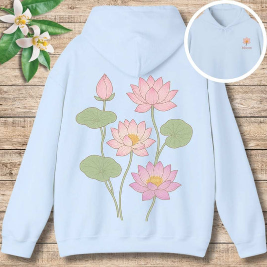 Lotus Bloom Hoodie (Front and Back)
