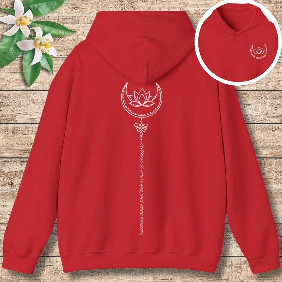 Stillness Flows Hoodie (Front and Back)