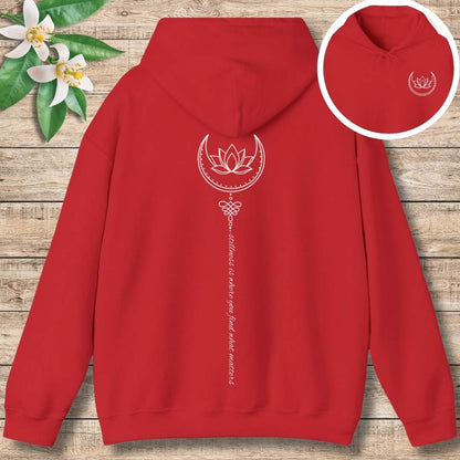 Stillness Flows Hoodie (Front and Back)
