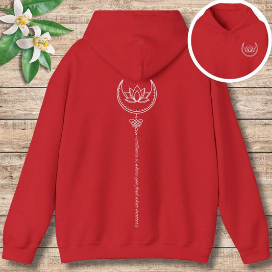 Stillness Flows Hoodie (Front and Back)