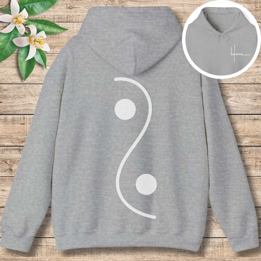 Yin Yang Balance Hoodie (Front and Back)