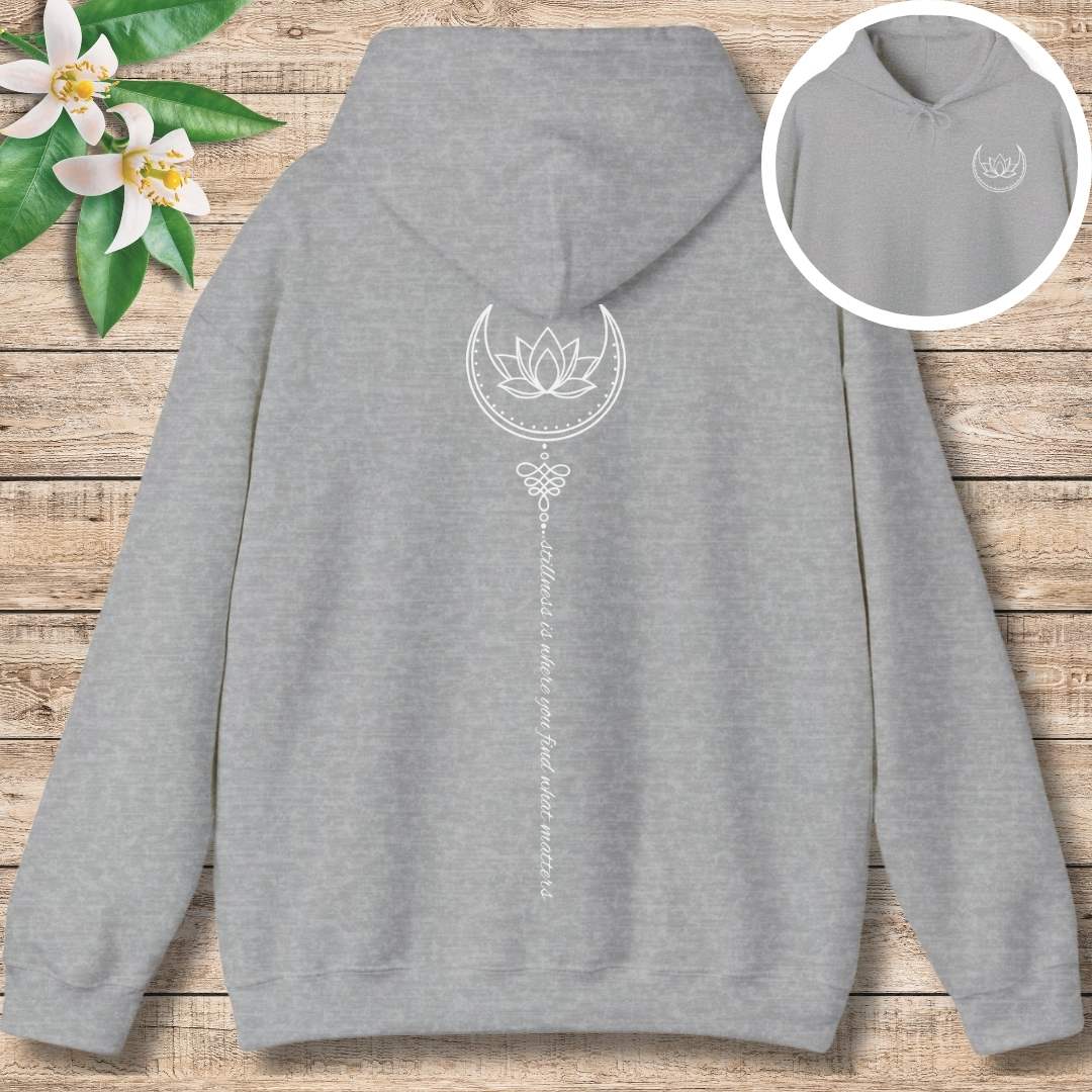 Stillness Flows Hoodie (Front and Back)