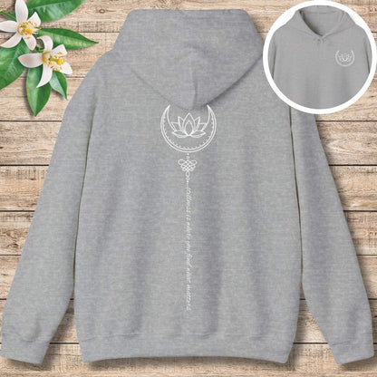 Stillness Flows Hoodie (Front and Back)