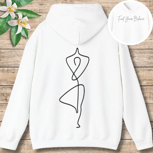 Find Your Balance Hoodie (Front and Back)