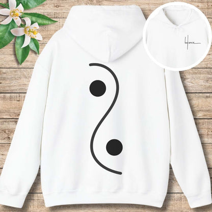 Yin Yang Balance Hoodie (Front and Back)