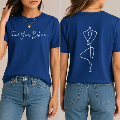 Find Your Balance T-Shirt (Front + Back)