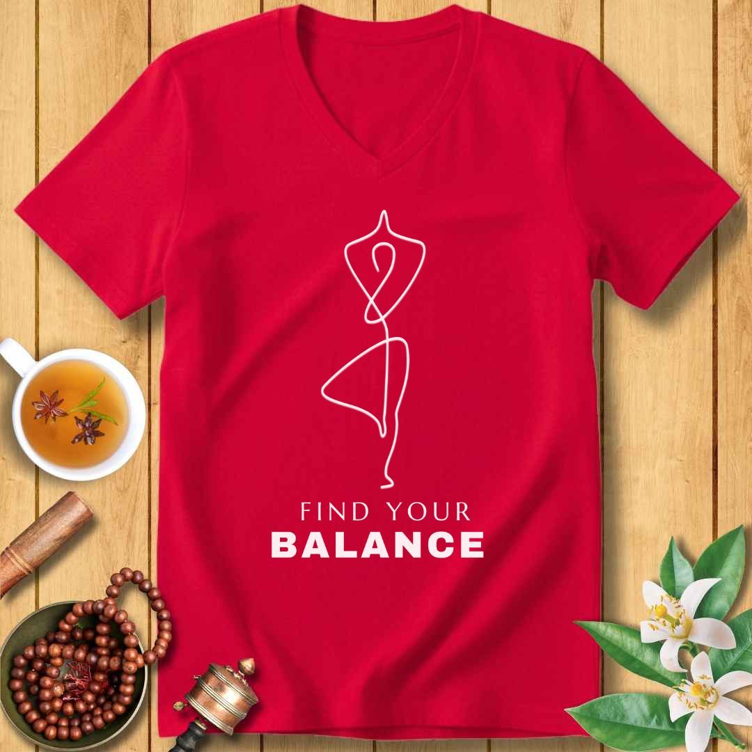 Find Your Balance Unisex V-Neck T-Shirt