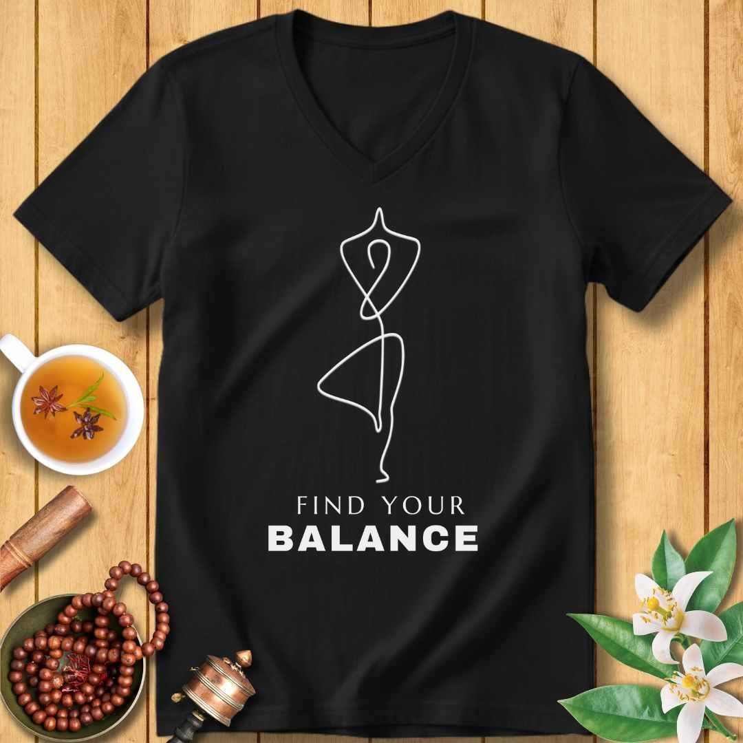 Find Your Balance Unisex V-Neck T-Shirt