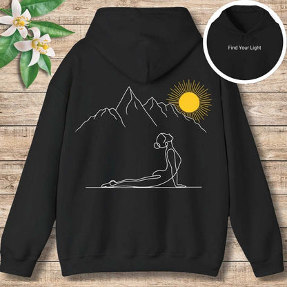 Find Your Light Hoodie (Front and Back)