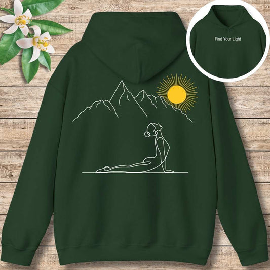 Find Your Light Hoodie (Front and Back)