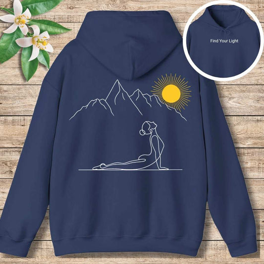 Find Your Light Hoodie (Front and Back)