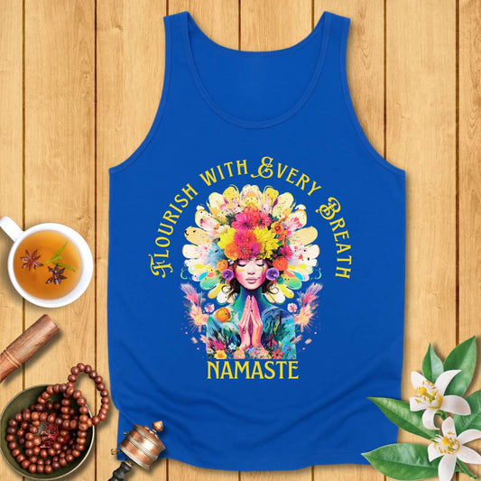 Flourish with Every Breath Unisex Jersey Tank