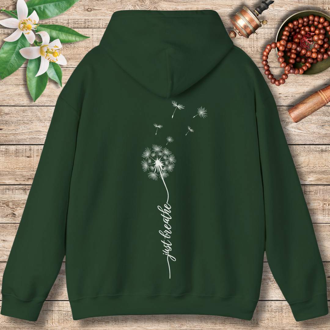 Just Breathe Dandelion (Back Only) Hoodie