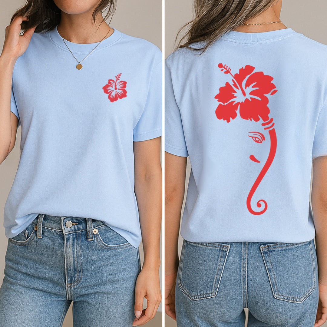 Ganesha in Bloom T-Shirt (Front + Back)