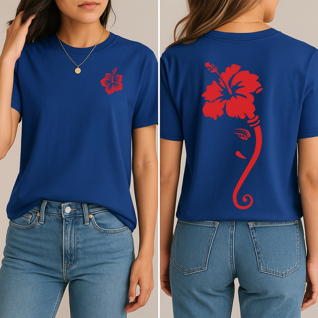 Ganesha in Bloom T-Shirt (Front + Back)