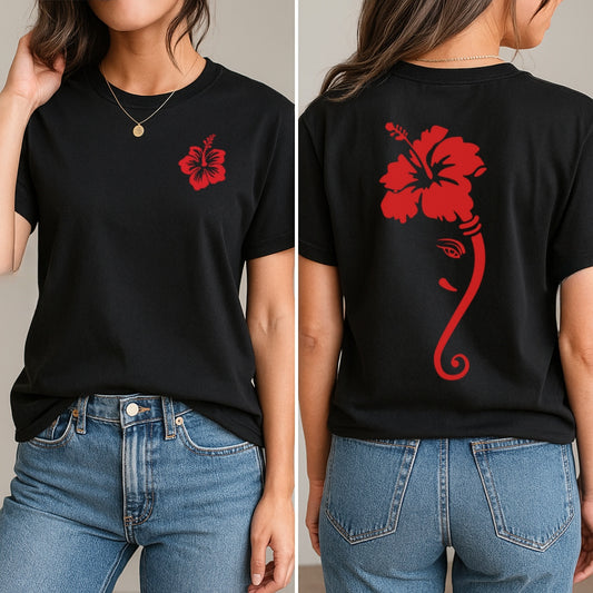 Ganesha in Bloom T-Shirt (Front + Back)