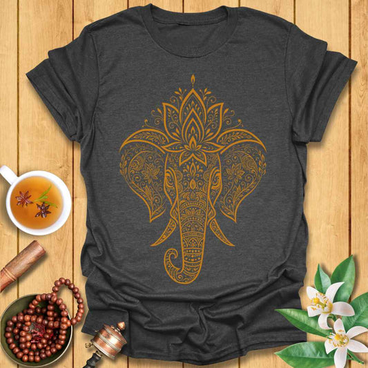 Golden Lotus Elephant T-Shirt