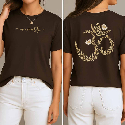 Golden Om T-Shirt (Front + Back)