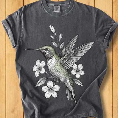 Humming Bird  Unisex Dyed T-Shirt